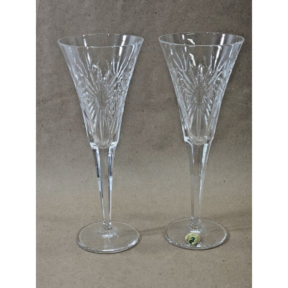 Waterford Other - KSD Waterford Crystal Millennial Sun Health Champagne Toast Flutes ARTIST SIGNED
